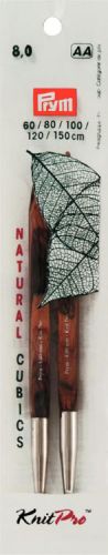 Спицы съемные "CUBICS NATURAL" 8мм, Prym, 224331