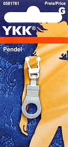 Подвеска для застежки-молнии "Pendel" с карабином, YKK, 0581761