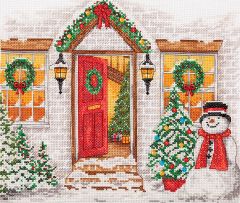 Набор для вышивания Anchor "Christmas Welcome" 22*27см, MEZ Венгрия, PCE968