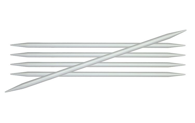 Спицы чулочные "Basix Aluminum" 4мм/15см, KnitPro, 45105