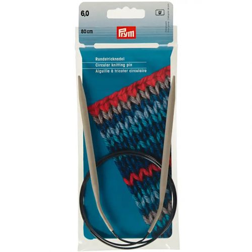 Спицы круговые 6мм/80см, Prym, 211309