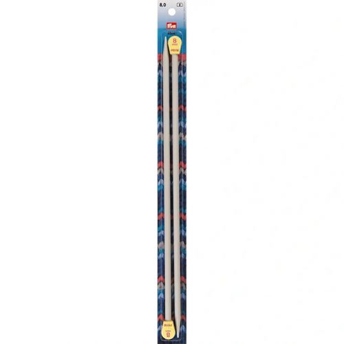 Спицы прямые с наконечниками 8мм/40см, Prym, 218230