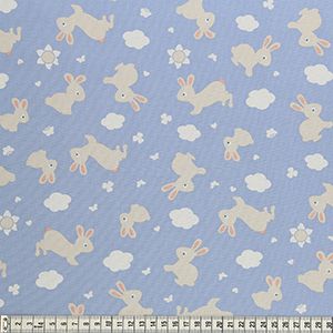 Ткань MEZfabrics "Bunny & Cloud", ширина 144-146см, MEZ, C131037 (03001)