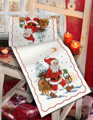 Набор для вышивания Anchor: салфетка-дорожка "Santa &amp; Sledge", MEZ Венгрия, 9240000-02502