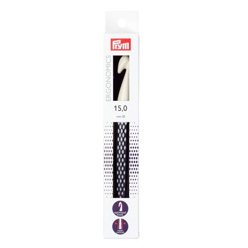 Крючок для вязания "Ergonomics" 15мм/18,5см, Prym, 218494