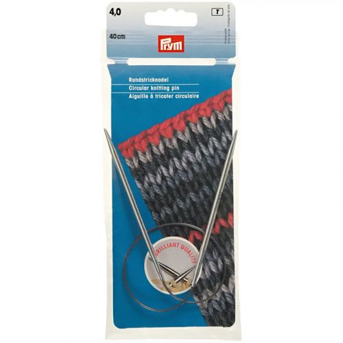 Спицы круговые 4мм/40см, Prym, 212140