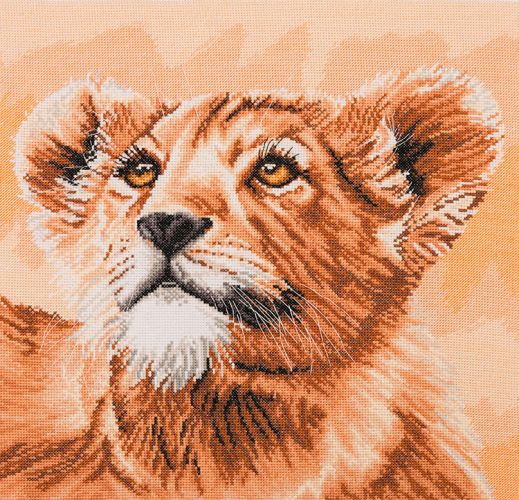 Набор для вышивания Maia "Lion Cub - Little Princess" 30*30см, MEZ Венгрия, 5678000-05046
