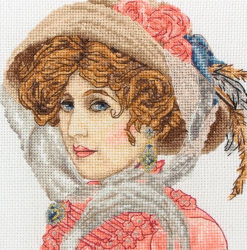 Набор для вышивания Maia "Victorian Portrait" 13*13см, MEZ Венгрия, 5678000-05038