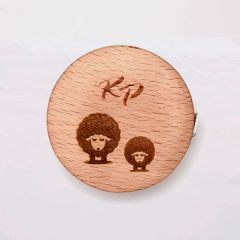 Рулетка круглая с сантиметровой шкалой, ламинированный бук, KnitPro, 11294