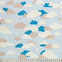 Ткань ламинированная MEZfabrics "Bunny &amp; Cloud", ширина 136-138см,  MEZ, L131236 (03005)