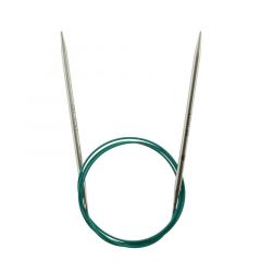 Спицы круговые "Mindful" 4,5мм/100см, нержавеющая сталь, серебристый, KnitPro, 36120