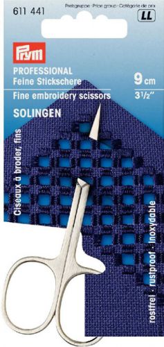 Ножницы д/вышивки-Solingen, 9см, тонкие, "Профессионал", высшее качество, 611441