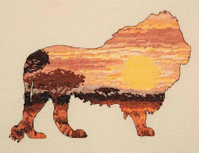 Набор для вышивания Maia "Lion Silhouette" 20*26см, MEZ Венгрия, 5678000-05041