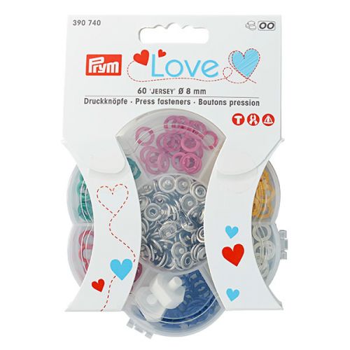 Серия "Prym Love" - Набор кнопок "Джерси Color" в боксе, Prym, 390740