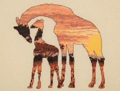 Набор для вышивания Maia "Giraffes Silhouette" 20*26см, MEZ Венгрия, 5678000-05042