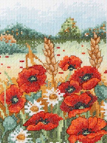 Набор для вышивания Anchor "Poppy Field" 23*16см, MEZ Венгрия, AK114