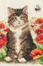 Набор для вышивания Anchor "Cat and Bee" 23*16см, MEZ Венгрия, AK120