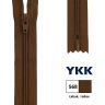 Застежка-молния тракторная тип 5 (5,7мм), неразъемная, длина 16см, YKK, 0004711/16 (890, dunkelgrun, темно-зеленый)