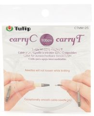 Тросик для съемных спиц "carryC" и тунисских крючков "carryT", длина 100см, Tulip, CTMM-25