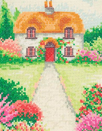 Набор для вышивания Anchor "Cottage Garden" 23*16см, MEZ Венгрия, AK136