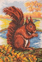 Набор для вышивания Anchor "Red Squirrel" 23*16см, MEZ Венгрия, AK137
