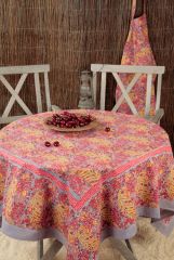 Скатерть "Bougainvilliers grey-red" 180*270см, Mas d'Ousvan, 34.66.270