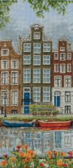 Набор для вышивания Anchor "Amsterdam Street Scene" 32*14см, MEZ Венгрия, PCE0814