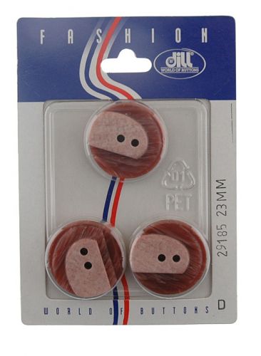 Пуговицы, размер 23мм, пластик, Dill, 029185/23-3