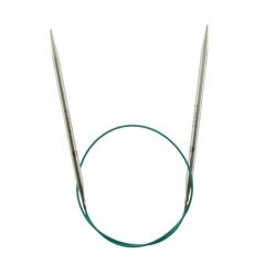 Спицы круговые "Mindful" 5мм/60см, нержавеющая сталь, серебристый, KnitPro, 36081