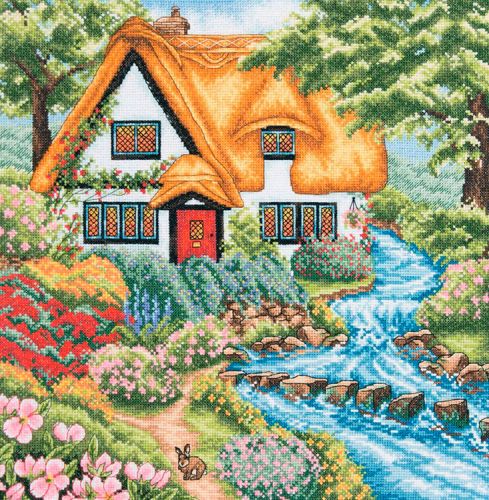 Набор для вышивания Anchor "Cottage Sream" 31*31см, MEZ Венгрия, PCE959