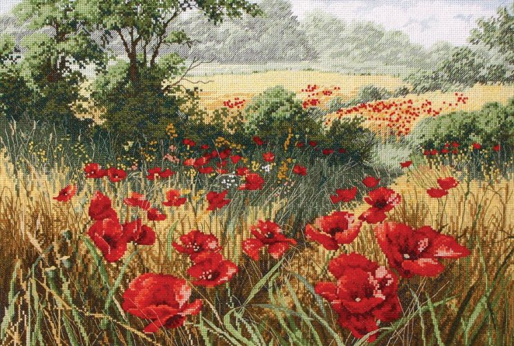 Набор для вышивания Maia "Host Of Poppies" 29*42см, MEZ Венгрия, APC935