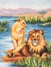 Набор для вышивания Anchor "Lion" 23*18см, MEZ Венгрия, PCE964