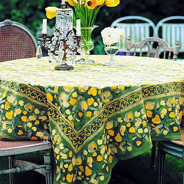 Скатерть "Fruit jaune-vert" 180*270см, Mas d'Ousvan, 93.05.270