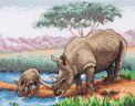 Набор для вышивания Anchor "Rhinos" 23*18см, MEZ Венгрия, PCE966