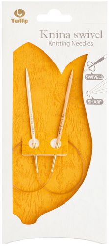 Спицы круговые "Knina Swivel" 7мм/40см, бамбук, натуральный, Tulip, KS-400700