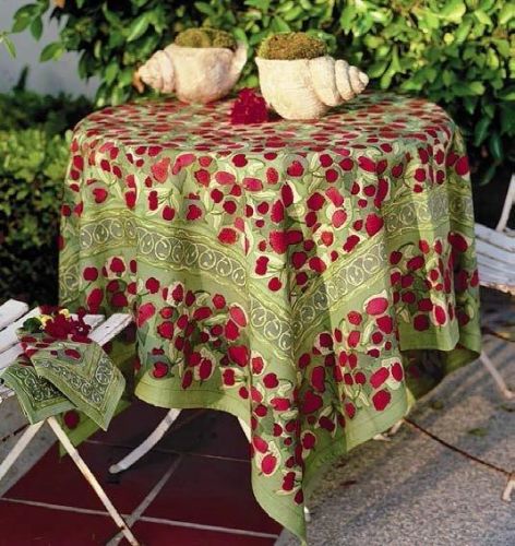 Скатерть "Fruit red-green" 180*270см, Mas d'Ousvan, 93.13.270
