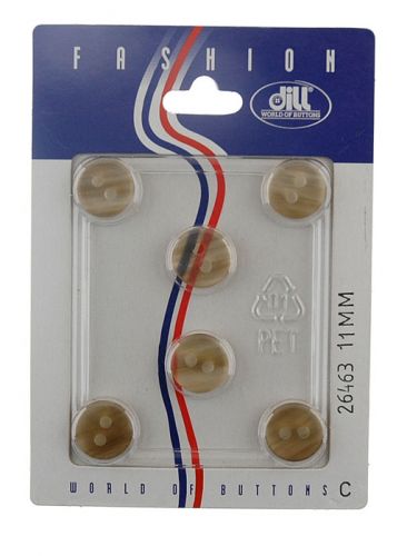 Пуговицы, размер 11мм, пластик, Dill, 026463/11-6