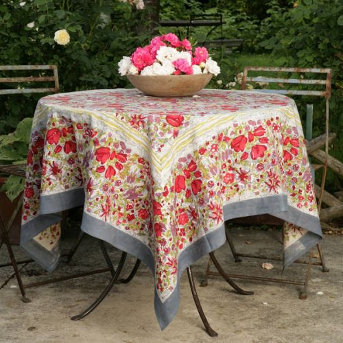Скатерть "Garden grey-red" 180*270см, Mas d'Ousvan, 29.48.270