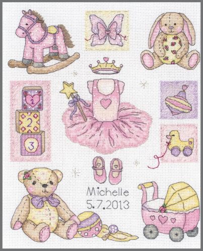Набор для вышивания Anchor "Girl Birth" 24*20см, MEZ Венгрия, ACS38