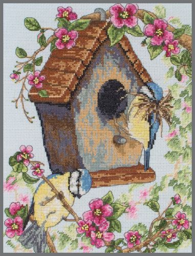 Набор для вышивания Anchor "The Bird House" 25*20см, MEZ Венгрия, PCE742