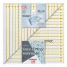 Серия "Omnigrid" - Линейка для пэчворка 20*20см, пластик, прозрачный/желтый, Prym, 611655