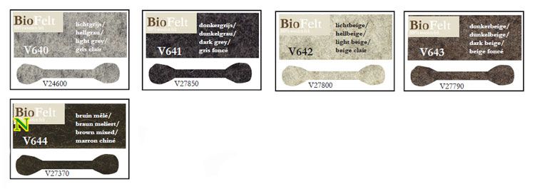 Войлок "BioFelt" 20*30*0,01см, De Witte Engel BioFelt 20*30 (V643, темно-бежевый)