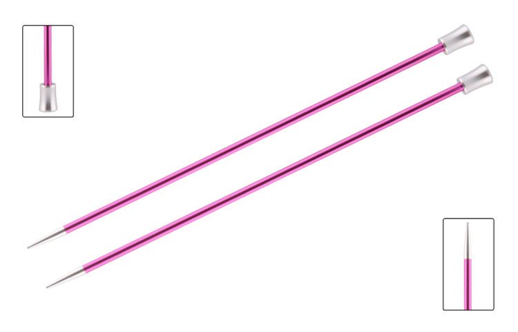 Спицы прямые "Zing" 10мм/30см, KnitPro, 47278