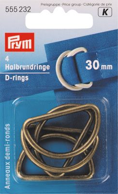 Полукольца нержавеющие 30мм, Prym, 555232