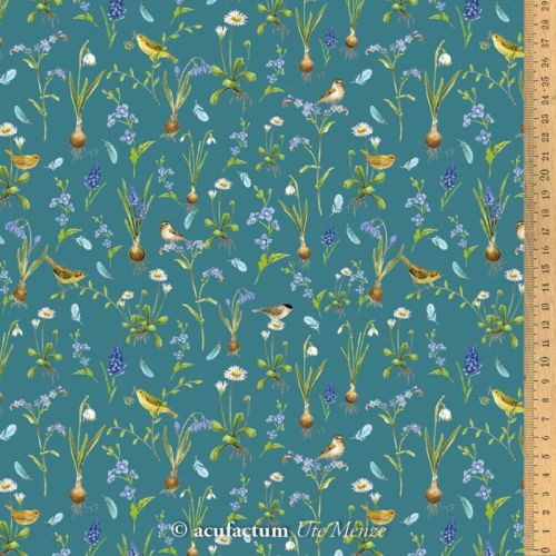 Ткань "Вестник весны", ширина 145см, 100% хлопок, Acufactum, 3523-803