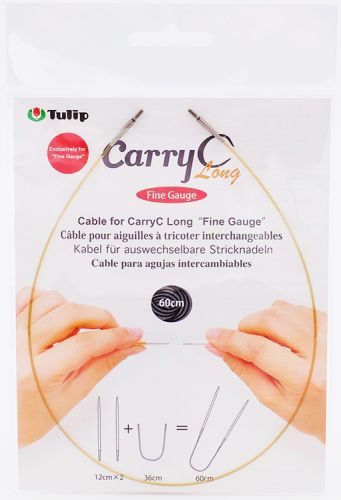 Тросик для съемных спиц "CarryC Long" - Fine Gauge, длина 60см, Tulip, CTMM-60