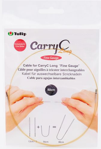Тросик для съемных спиц "CarryC Long" - Fine Gauge, длина 80см, Tulip, CTMM-61