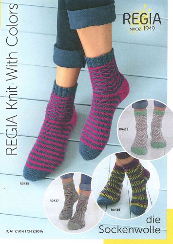 Буклет Regia "Knit with Colors", на немецком языке, MEZ, 9856757-00001