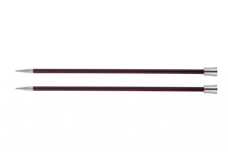 Спицы прямые "Zing" 6мм/35см, KnitPro, 47303