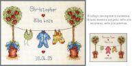 Набор для вышивания Anchor "Birth Sampler" 15*20см, MEZ Венгрия, PSC506